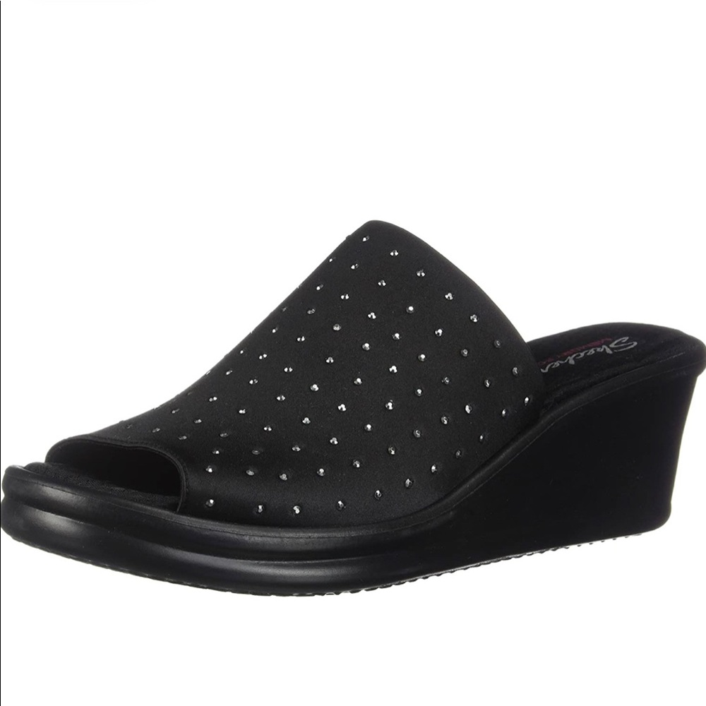 Sketchers Y2K Black Slides